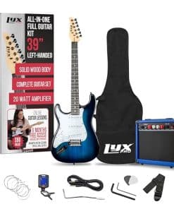 Paquete de Inicio de Guitarra Eléctrica para Zurdos LyxPro