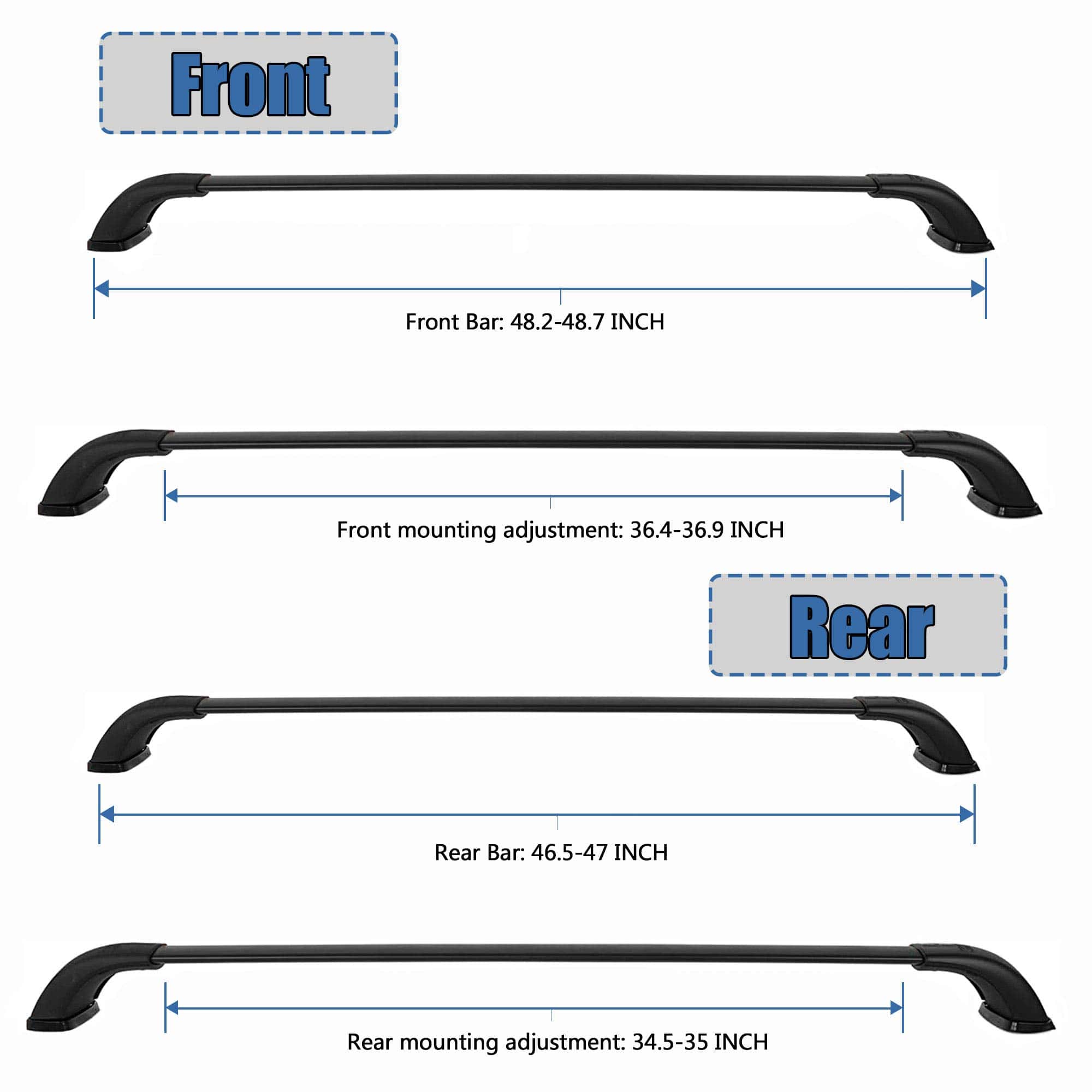 Barras transversales del portaequipajes -rd, canoa - Imagen 3