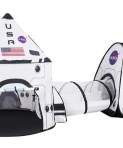 Casa de Juegos de Nave Espacial Blanca JOYIN con Túnel y