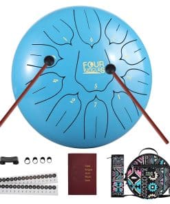 FOUR UNCLES Steel Tongue Drum 10 Inch 11 Notes Hand Pan