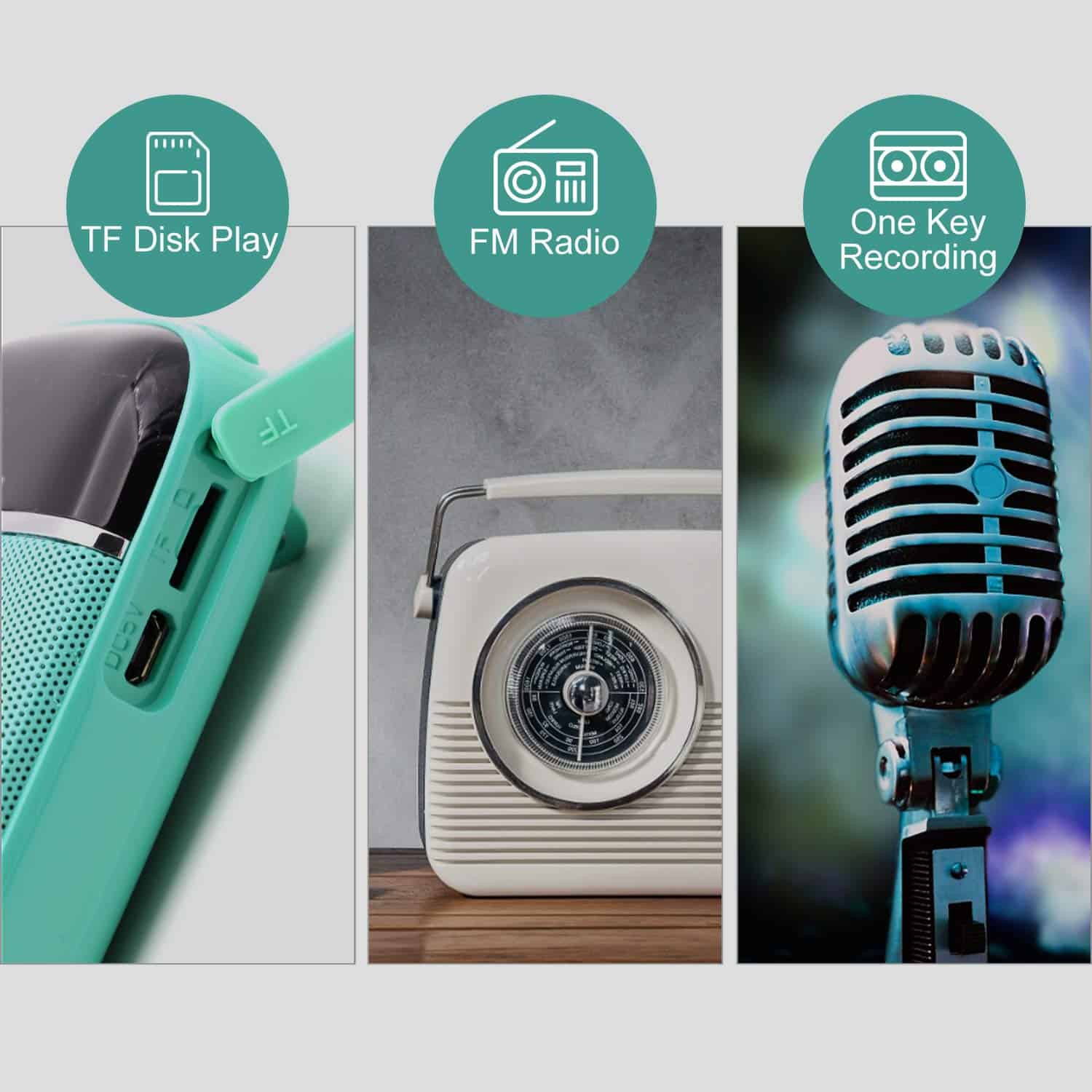 Amplificador de Voz Bluetooth Portátil, -KozyOne - Imagen 5