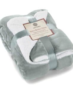 Manta de Sherpa Genteele Ultra Suave Reversible, 60 x 70