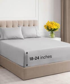 Juego de Sábanas de 4 Piezas Queen Size 100% Algodón de 400