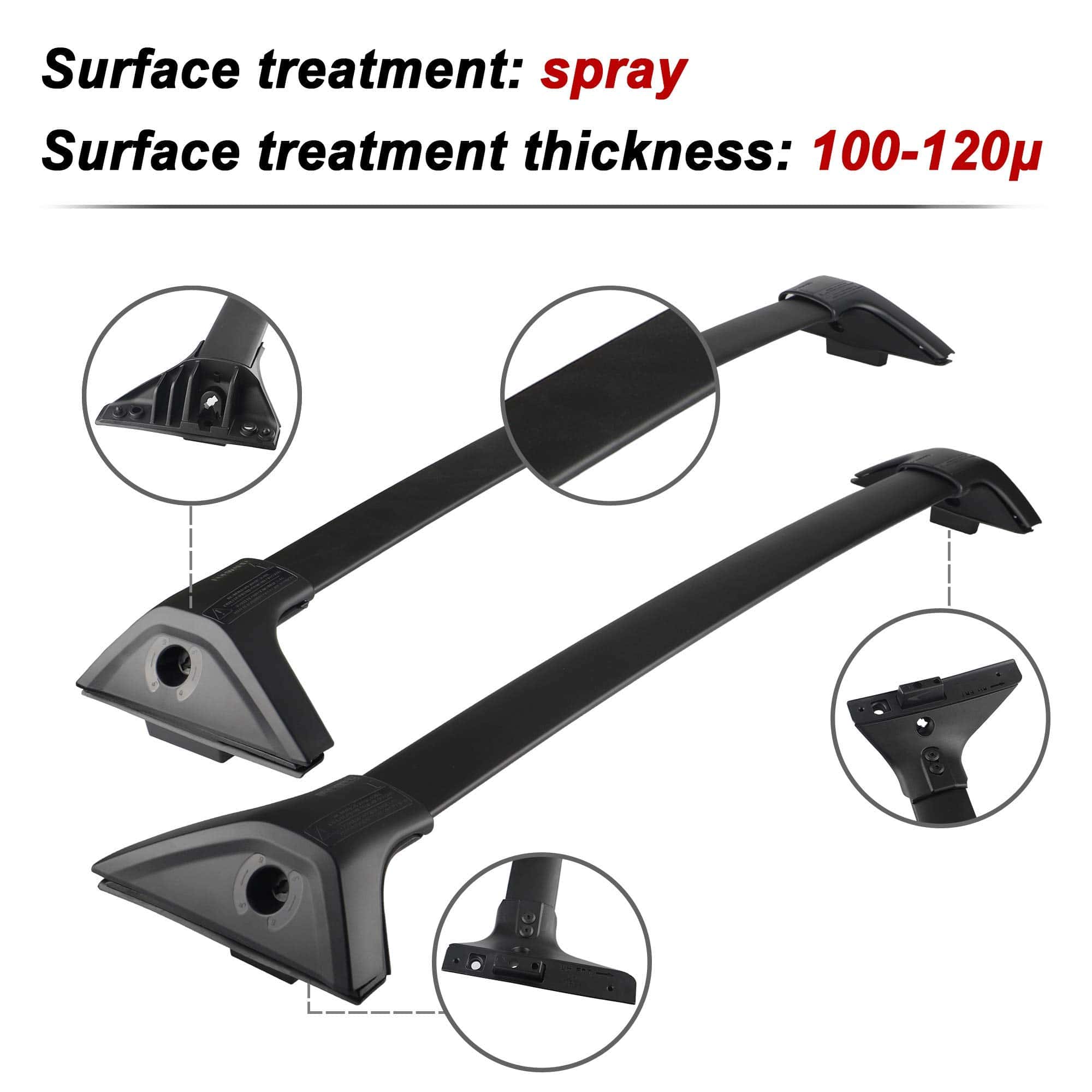 Richeer Barras Transversales de Aluminio para el Techo para - Imagen 8