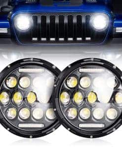 nifeida Faro Redondo de 75W para Wrangler, Faros Redondos