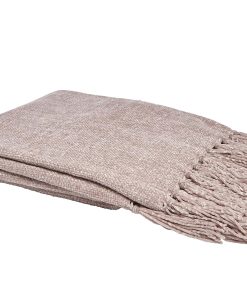 Manta de Chenille con Flecos Harman 50" x 60" Suave y