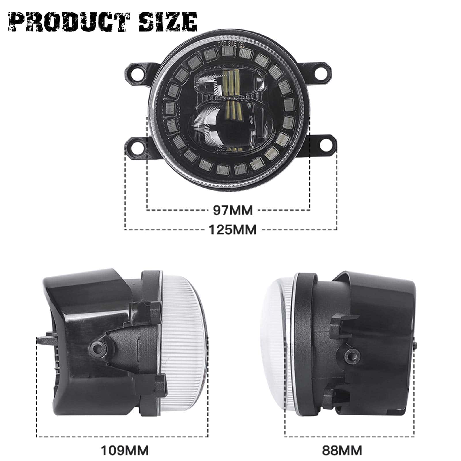 Luces LED para Niebla AUDEXEN con DRL Compatible con Camry - Imagen 7