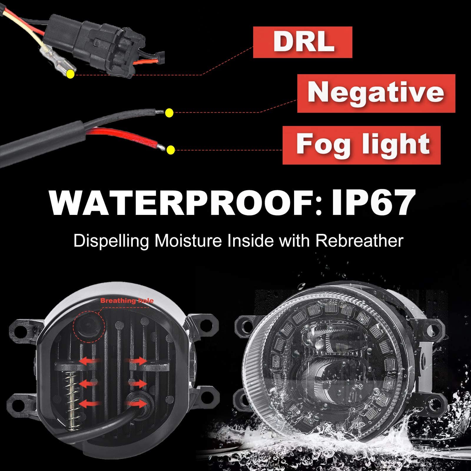 Luces LED para Niebla AUDEXEN con DRL Compatible con Camry - Imagen 5