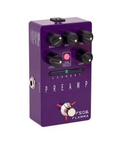 Pedal de Preamp Digital FLAMMA FS06 Efectos de Guitarra con