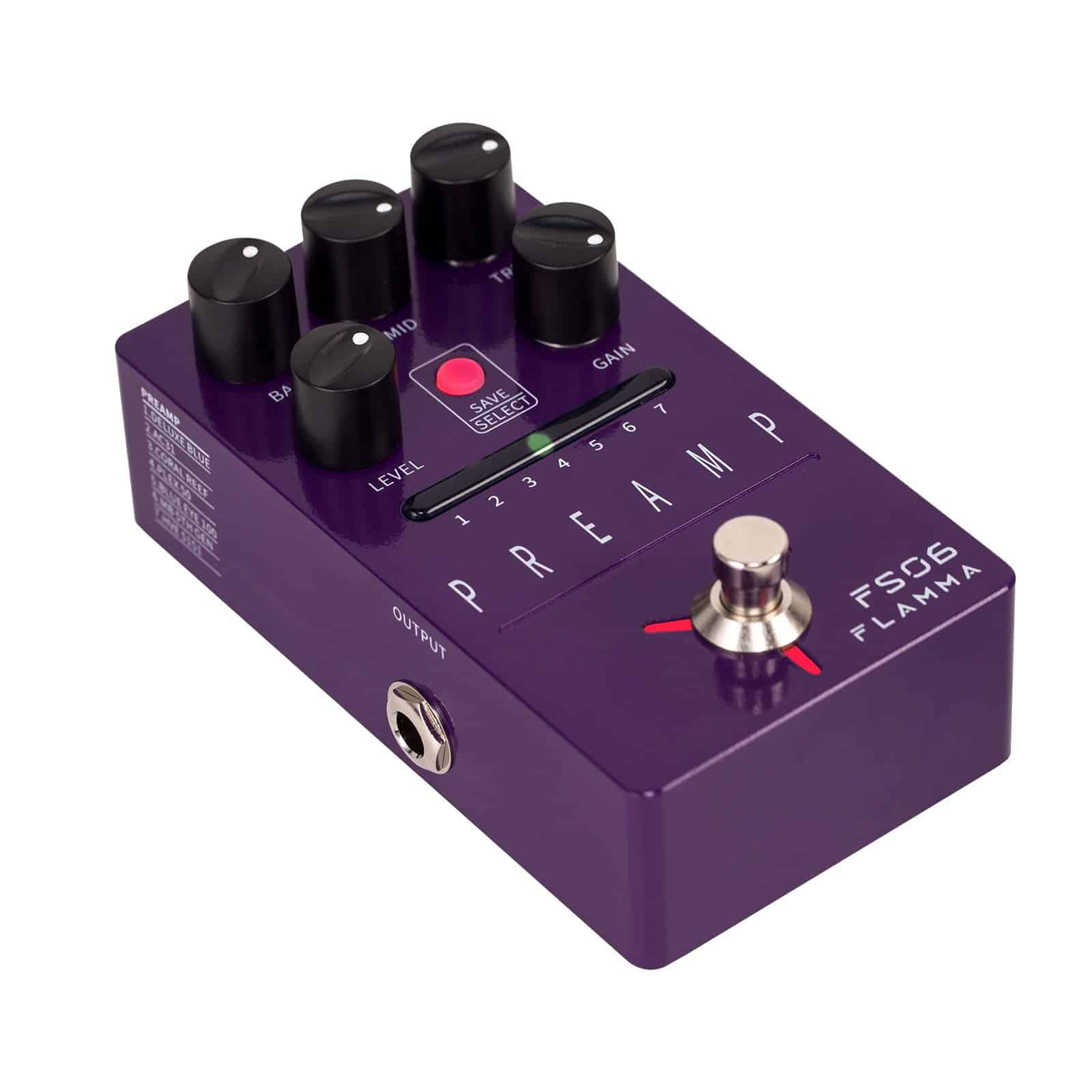 Pedal de Preamp Digital FLAMMA FS06 Efectos de Guitarra con - Imagen 9