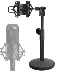 Soporte para micrófono de escritorio, soporte de mesa de