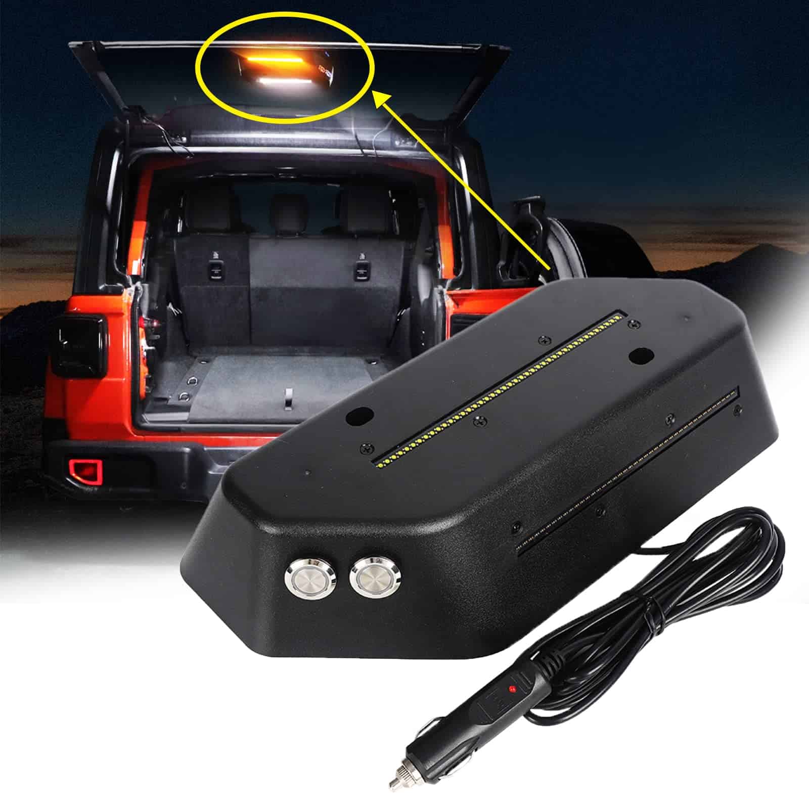 AUDEXEN Luz de Maletero LED Compatible con Jeep Wrangler JL