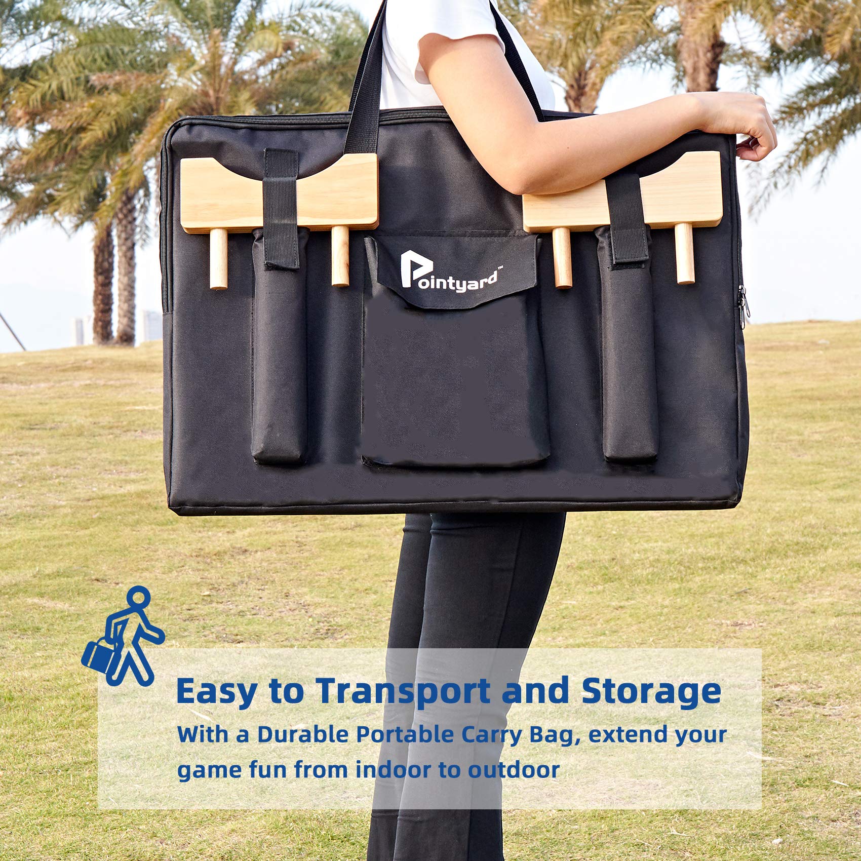 Juego Gigante de 4 en Línea de Madera Pointyard 26X22 - Imagen 8