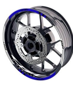 Calcomanías de rayas para llantas de 17 -Azul