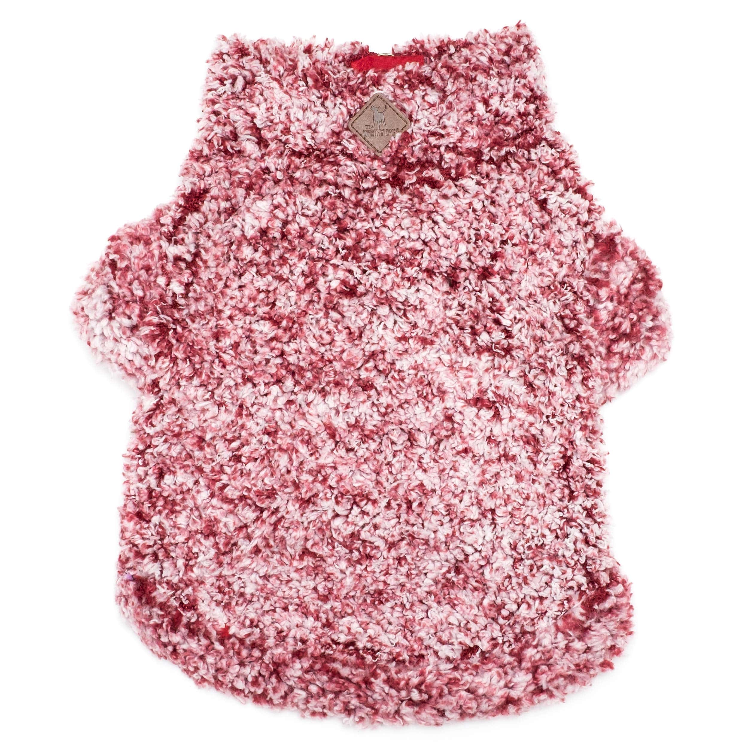 The Worthy Dog Wubby Fleece Pullover de un cuarto con