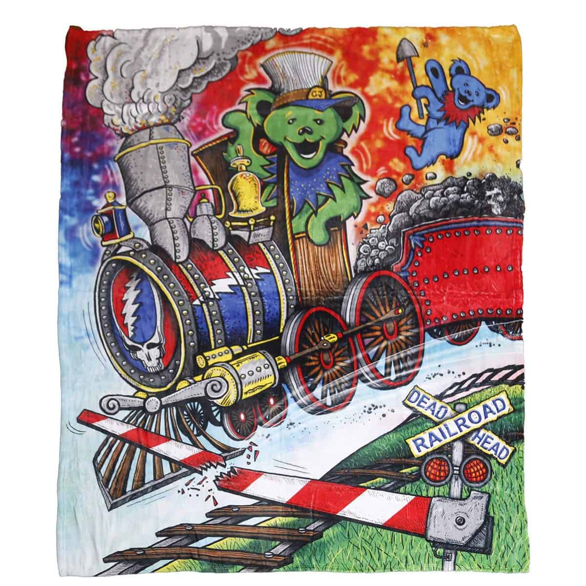 Manta de Franela Acolchada Grateful Dead 50x60 Pulgadas -