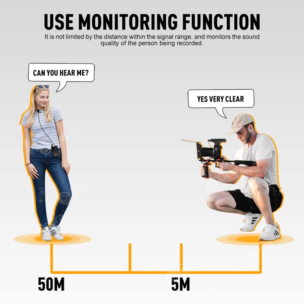 Micrófono Lavalier Inalámbrico UHF D Debra DV-02 con - Imagen 10