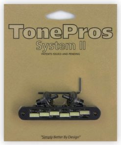 TonePros TP6G BLACK Tuneomatic Estándar (postes pequeños,