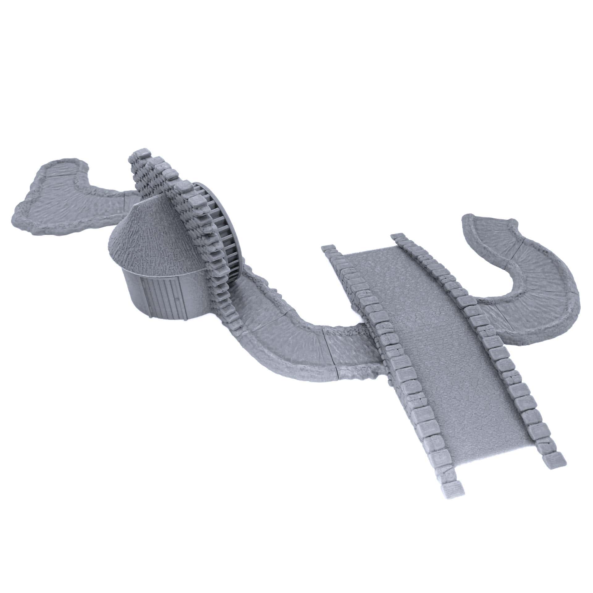 Pack de molino de agua medieval EnderToys, escenografía