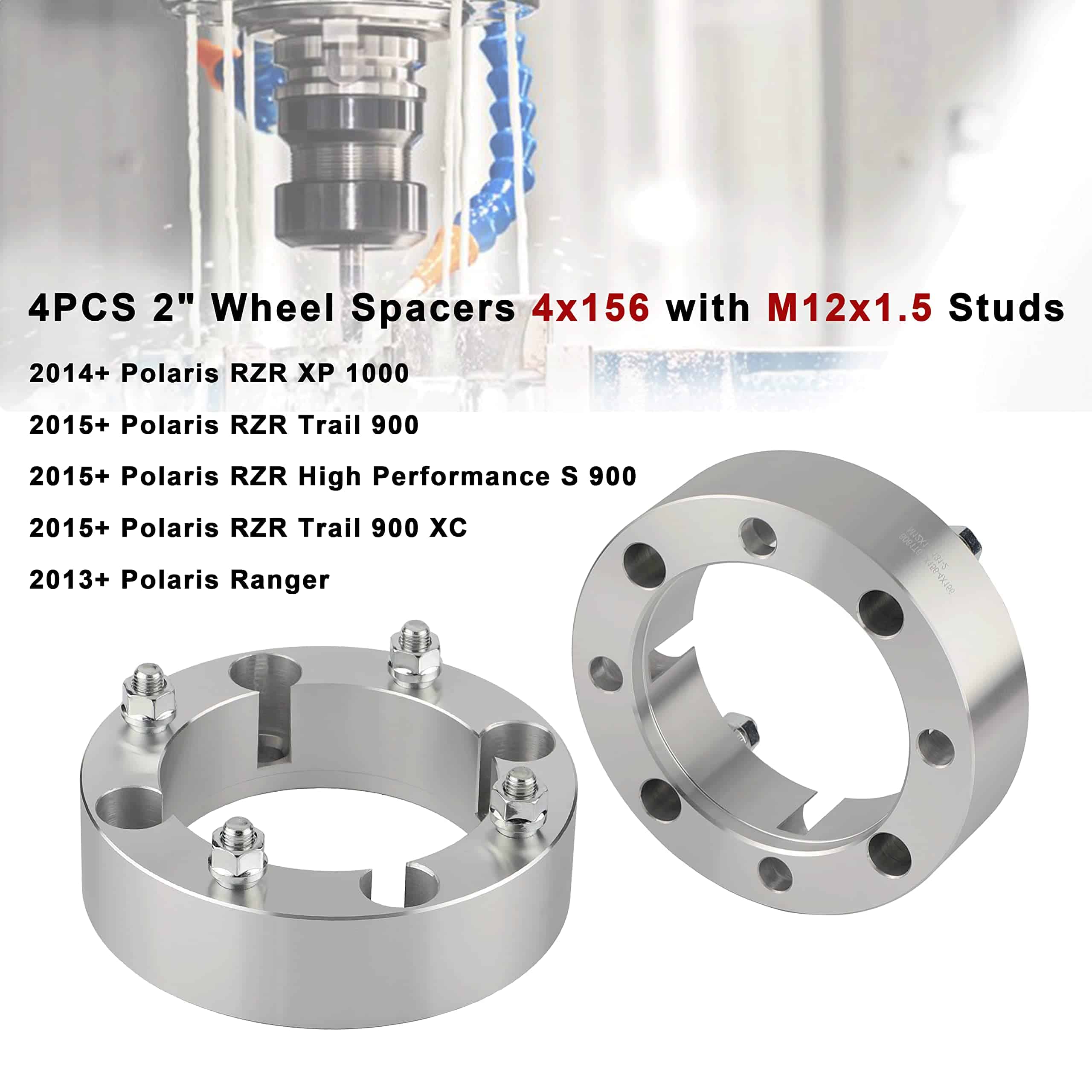 Espaciador de llanta ATV 4x156mm para Polaris 2013+ Ranger, - Imagen 9