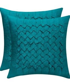 Fundas de Cojín Euro Dark Teal de The White Petals,