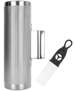 Instrumento de Metal Guiro de 12" x 4" con Rastrillo,