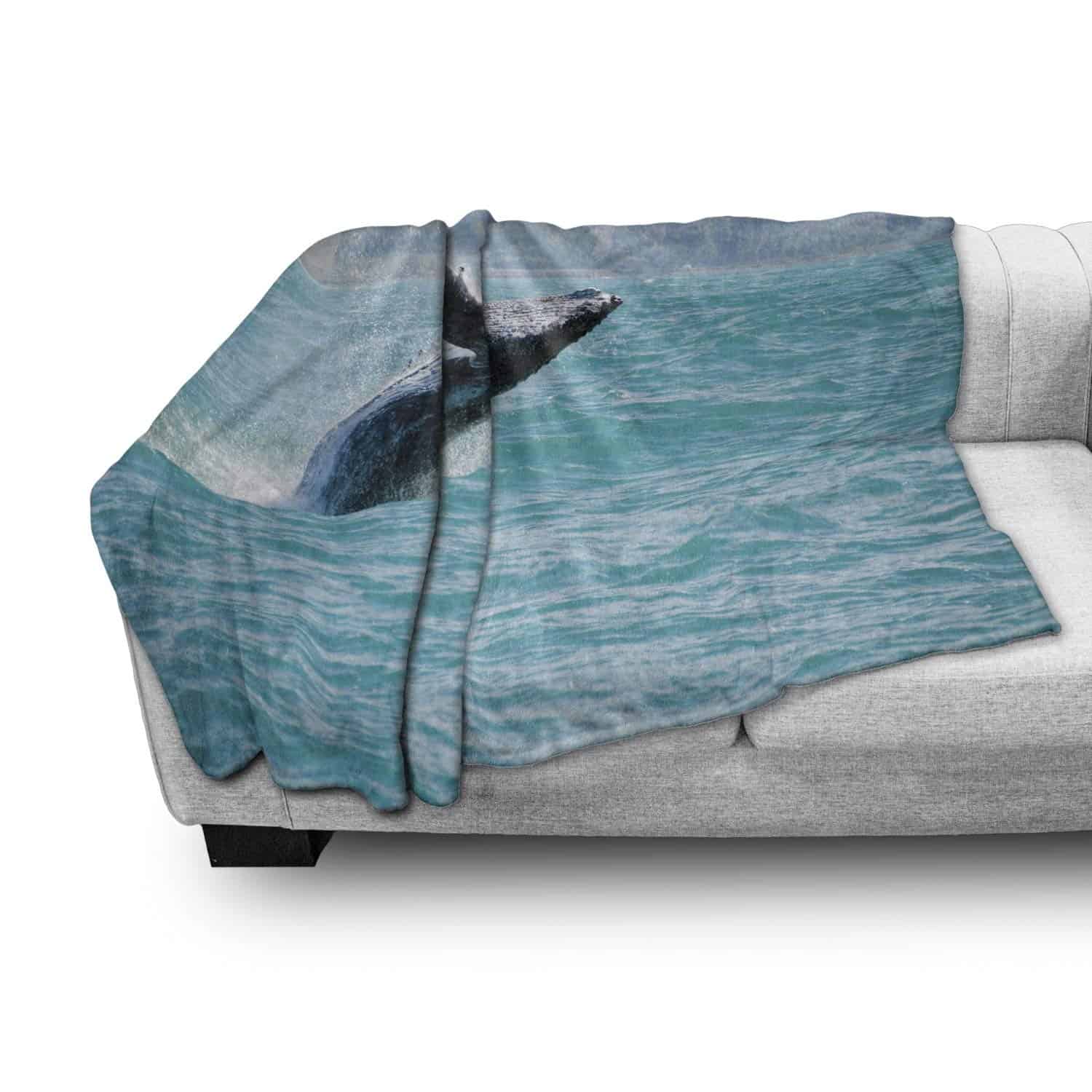 Manta de Lana Lunarable de Animales Marinos, Ballena - Imagen 4