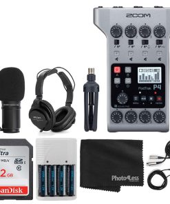 Kit de grabación de podcast multitrack portátil Zoom