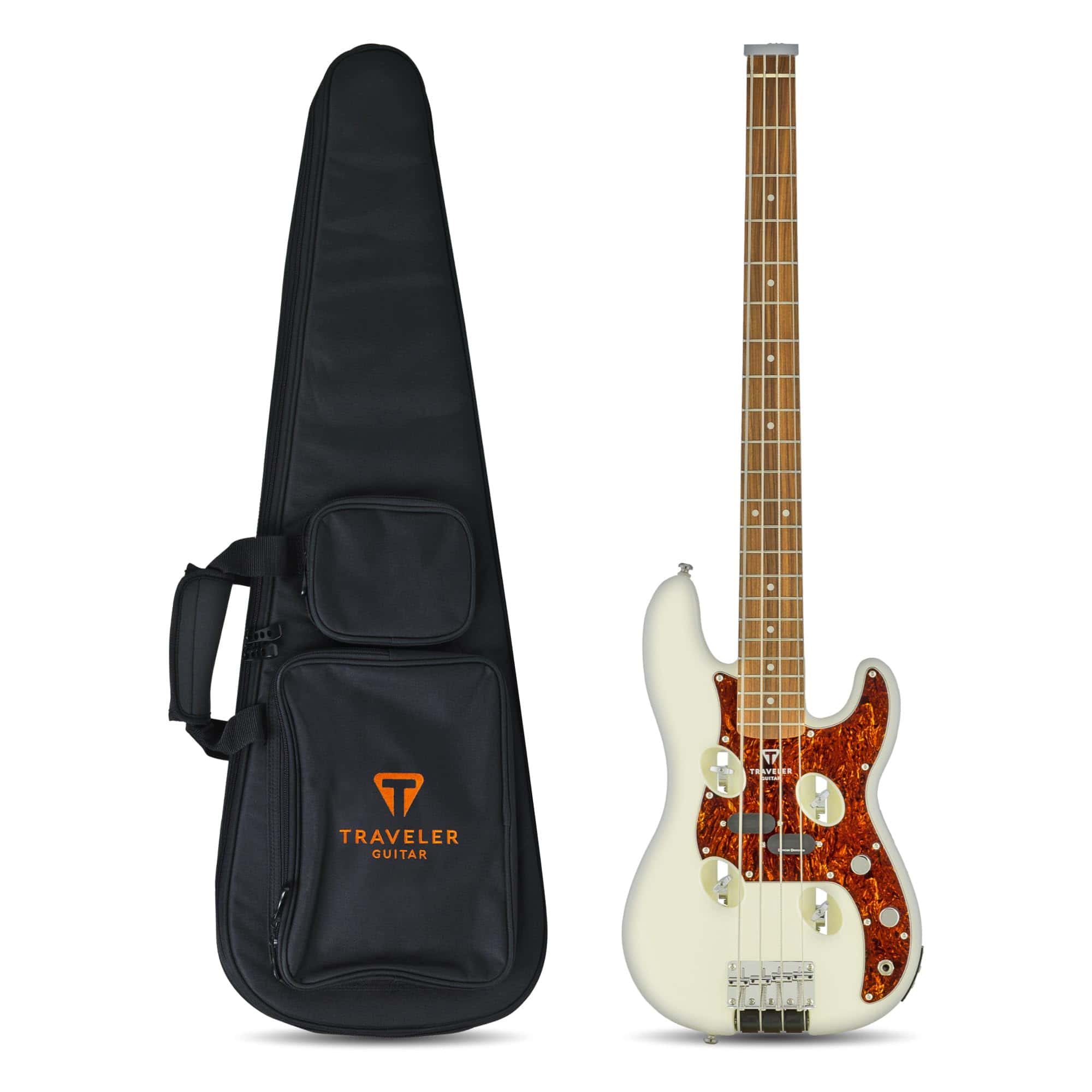 Traveler Guitar TB-4P Bajo Blanco Perla | Guitarra de Viaje