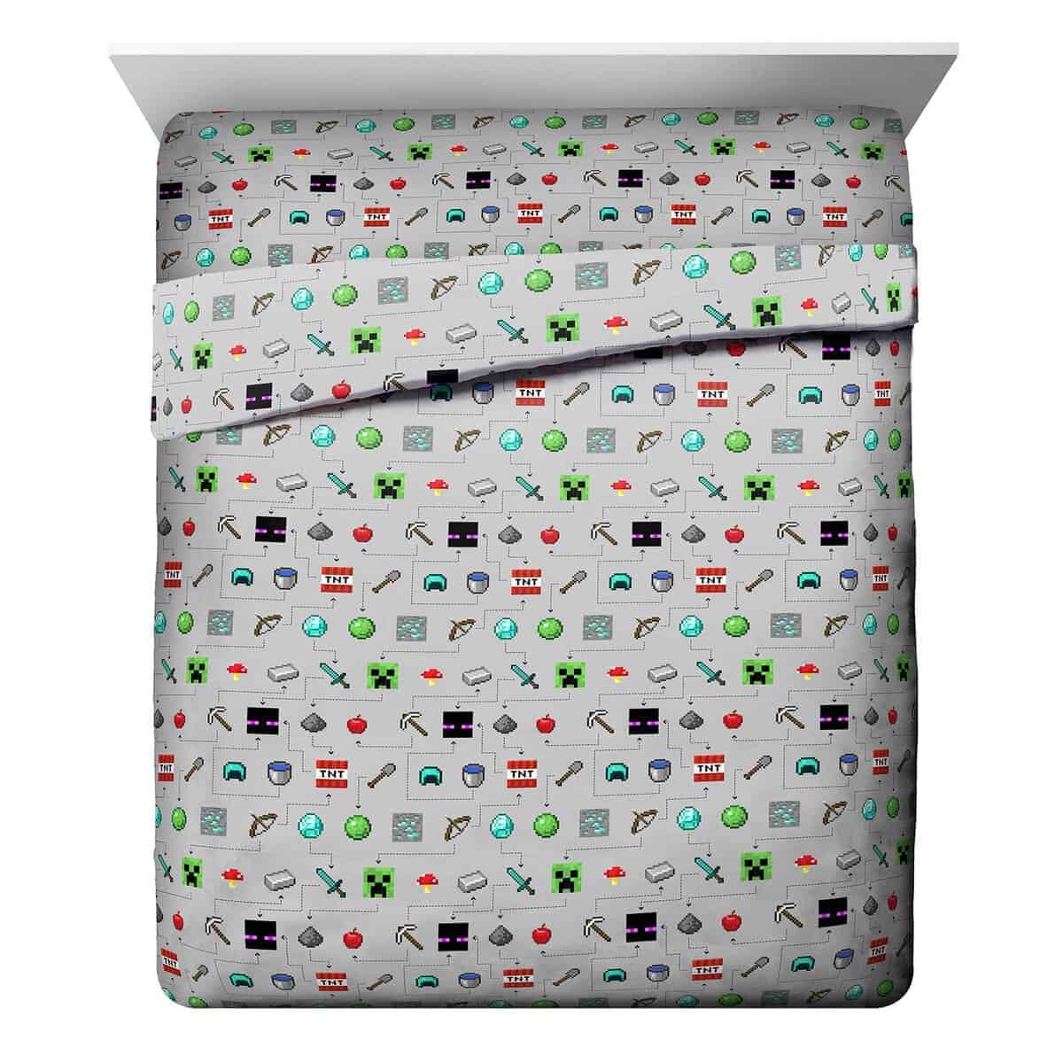 Jay Franco Minecraft Monster Hunters Queen Sheet Set -