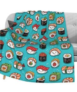 Dujiea Manta Ligera Cómoda Divertida Comida Sushi, Manta