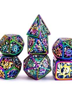 Set de 7 Dados Metálicos D&D, Nuevo Set de Dados Metálicos