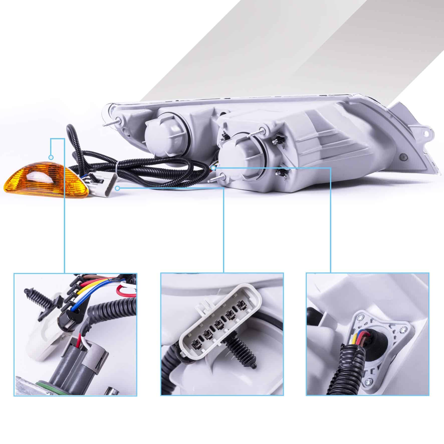 Par de Faros Delanteros de Internacional Durastar 2001-2016 - Imagen 5