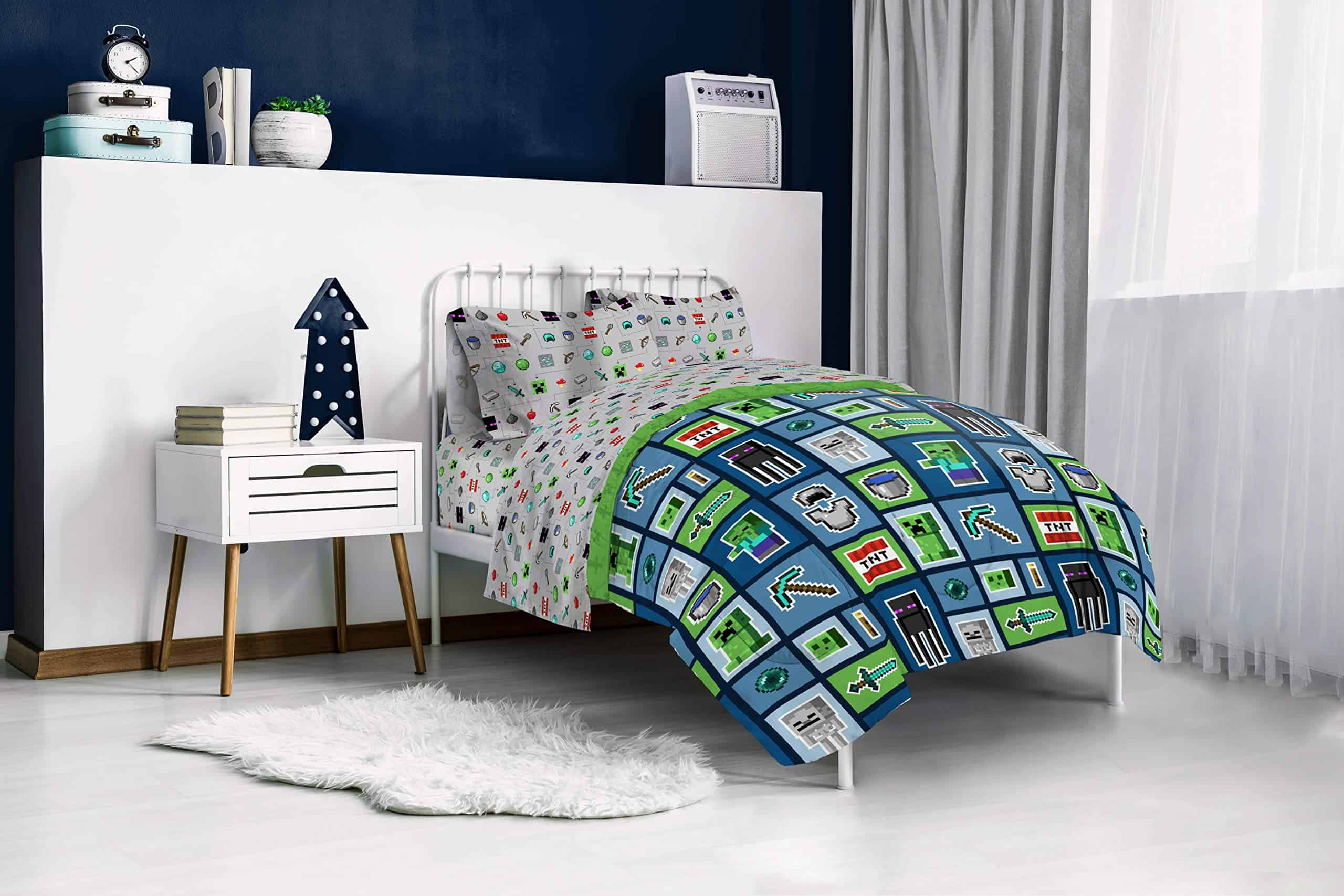 Jay Franco Minecraft Monster Hunters Juego de Cama para - Imagen 8