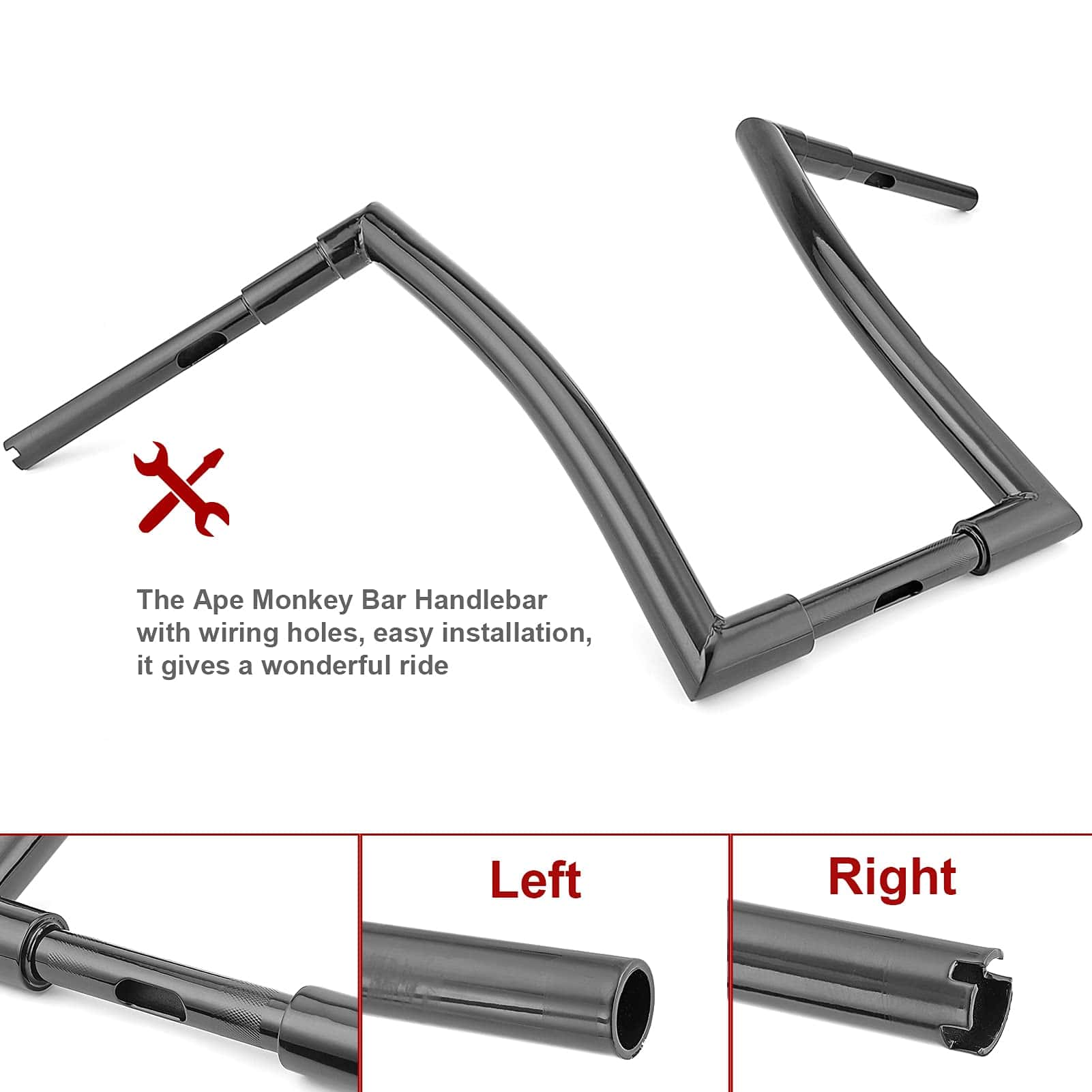Manillar de 14" para Ape Hangers 1.5 pulgadas Fat Monkey - Imagen 6