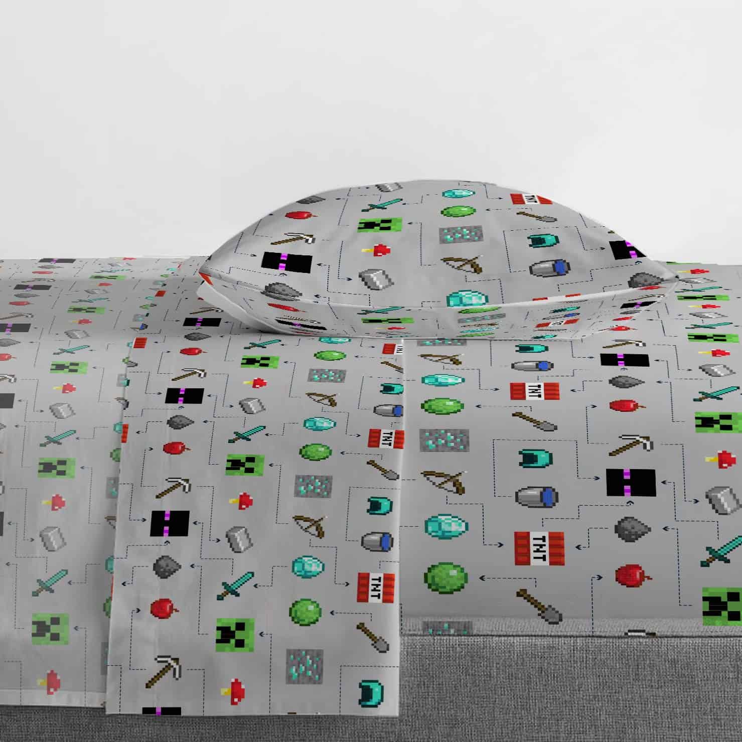 Jay Franco Minecraft Monster Hunters Juego de Cama para - Imagen 6