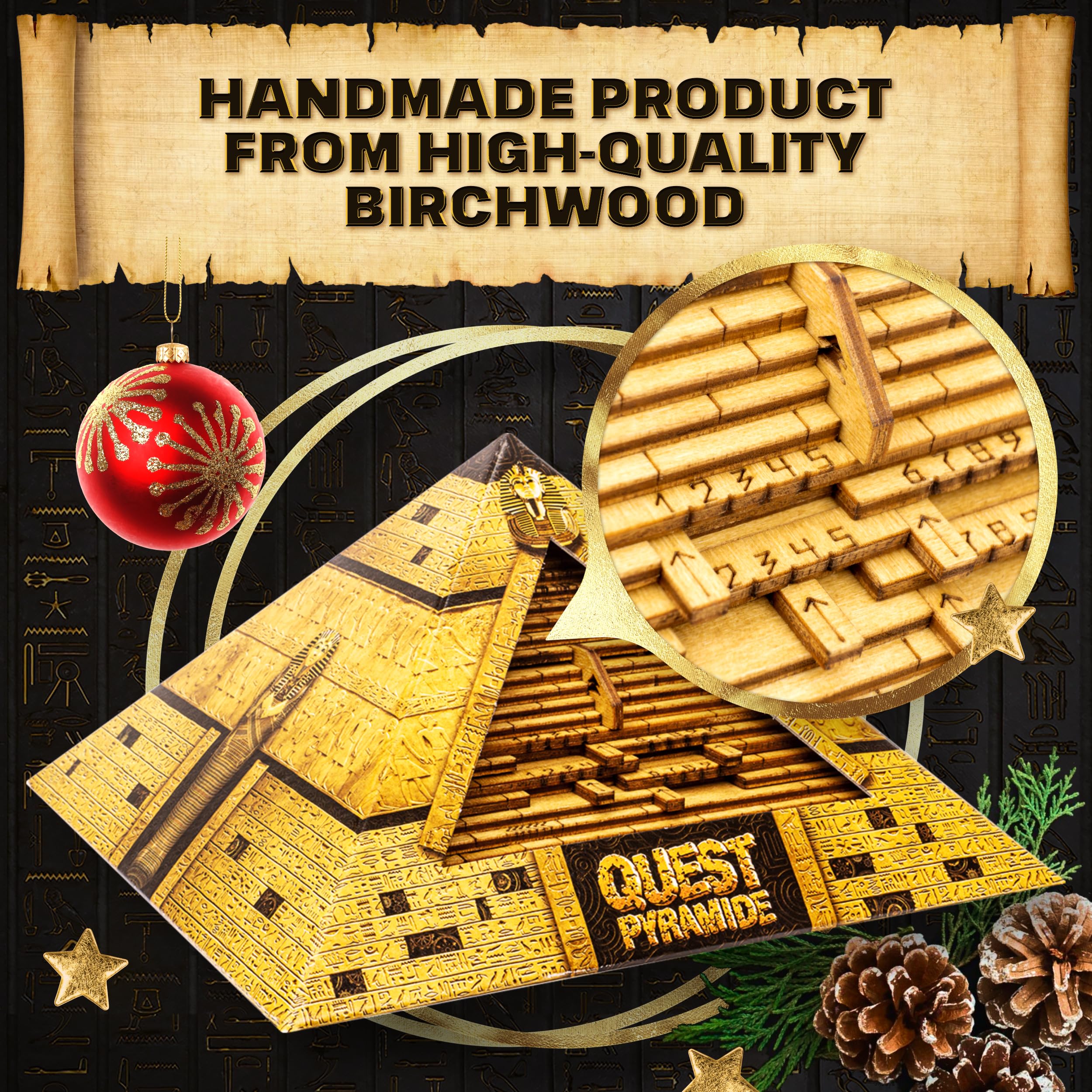 ESC WELT Quest Pyramid Puzzle Box - Juego de Escape en una - Imagen 6