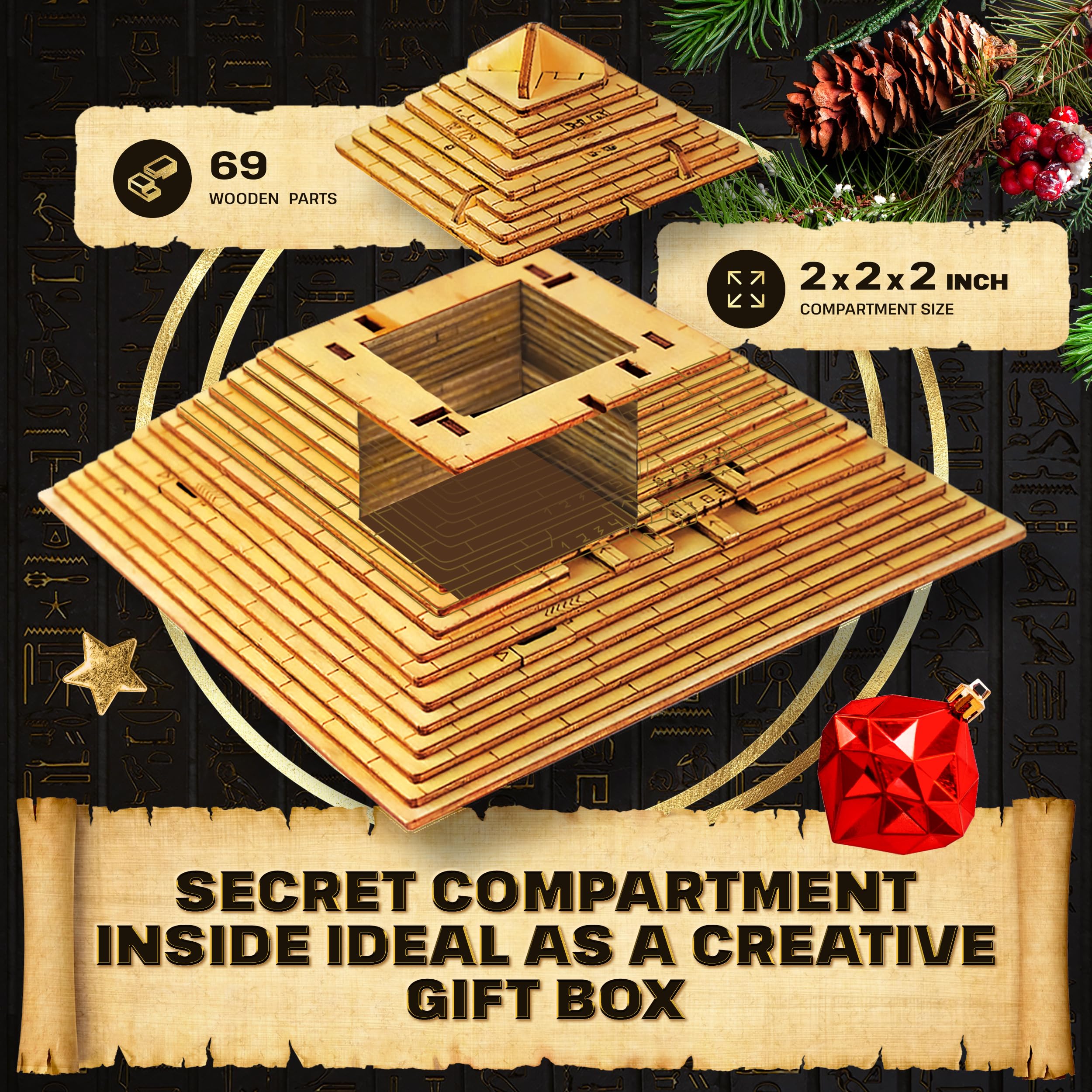ESC WELT Quest Pyramid Puzzle Box - Juego de Escape en una - Imagen 4