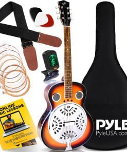 Set de Guitarra Electro Resofónica Acústica Eléctrica Pyle,