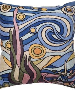Funda de Almohada Azul Kashmir Designs Starry Night de Van