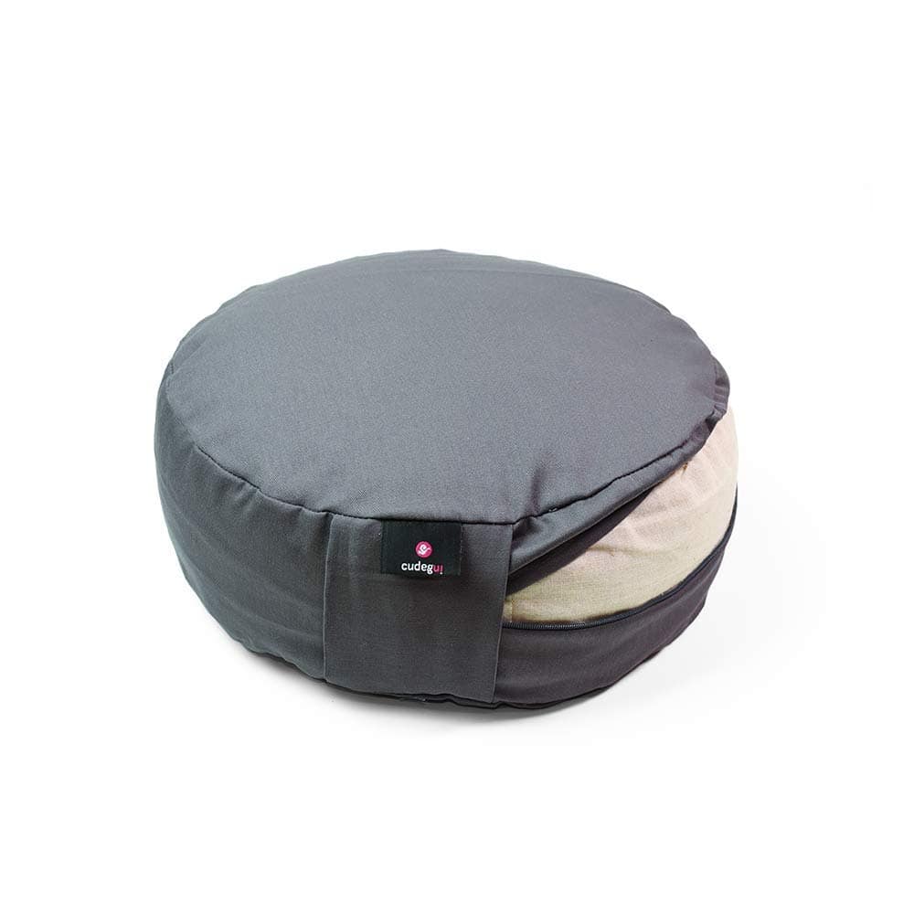 Cojín de Meditación Cudegui Zafu Relleno de Cáscara de Café - Imagen 3