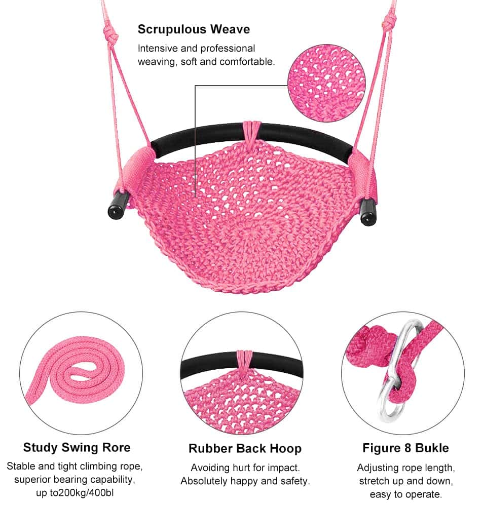 Columpio Colgante de Mano ROPECUBE para Niños con Cuerdas - Imagen 7