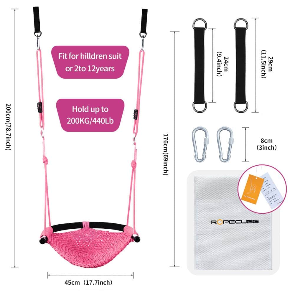 Columpio Colgante de Mano ROPECUBE para Niños con Cuerdas - Imagen 3