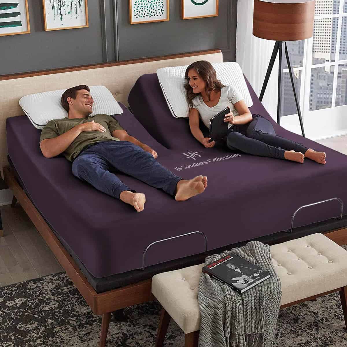 Juego de sábanas Flex Top King de la -Ciruela - Imagen 4