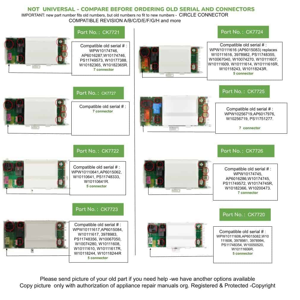 Tablero de control electrónico para secadora Whirlpool - Imagen 4