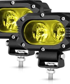 CO LIGHT 4 Inch Pods Light Broad Flood Beam Corrugated Lamp