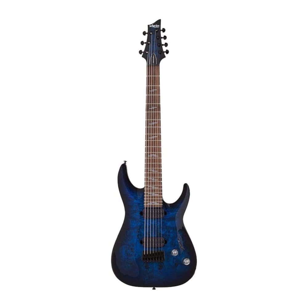 Guitarra eléctrica Schecter Omen Elite-7 - See Thru Blue