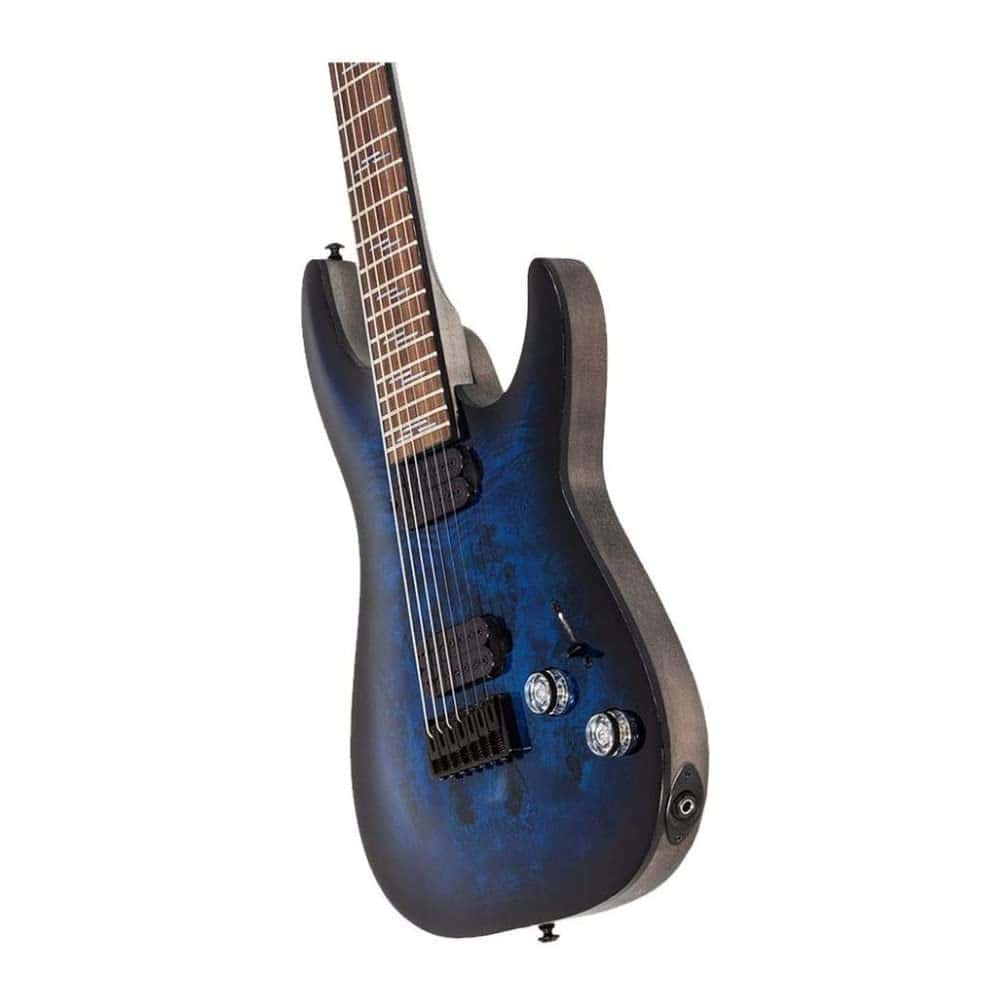 Guitarra eléctrica Schecter Omen Elite-7 - See Thru Blue - Imagen 4