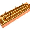 Tablero de cribbage de madera continua de 3 pistas Palm