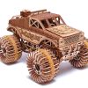 Rompecabezas de Madera 3D Monster Pickup Truck Car de Wood